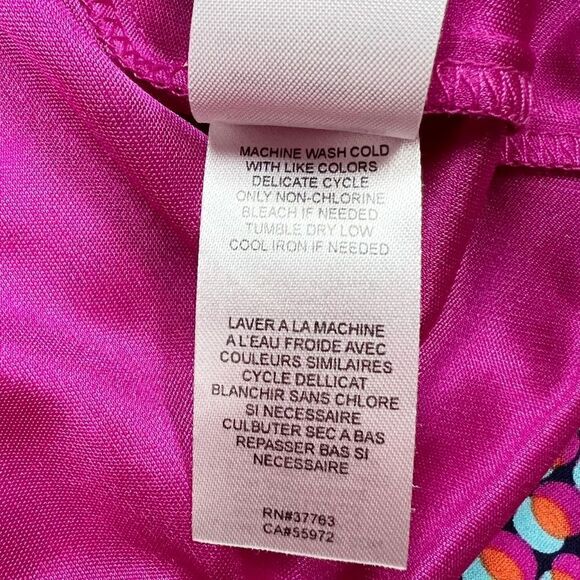 Laundry by Shelli Segal Pink Mod Geometric Shift Dress Size Medium - Picture 7 of 8